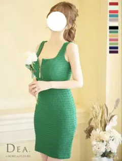 最終価格★DEA by ROBE de FLEURS/ワッフル‪✕‬ジップドレス