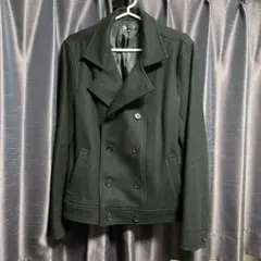 値下げ！美品　ミッシェルクラン　ブラック　ピーコート　ショートコート