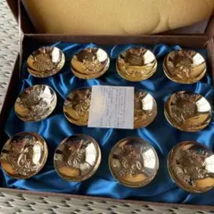 金属工芸 盃 12支 縁起物 セット - メルカリ