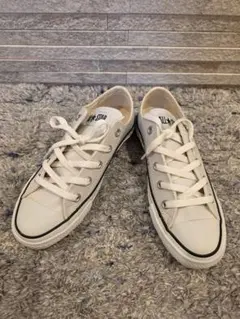 Converse All Star ホワイト ローカット スニーカーオールレザー