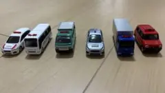 ミニカーセット（救急車、バン、トラック）
