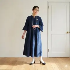 ほぼ未使用 mina perhonen ミナペルホネン リネン ロングワンピース 2026年最新】mina perhonen レディース ロングワンピース その他の人気
