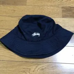 STUSSY ブラック バケットハット L/XL
