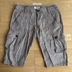 IKKA ハーフパンツ L グレンチェック柄 美品のサムネイル