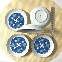 アイビー柄 金縁小皿 5枚セットのサムネイル