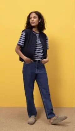 【極美品】PETIT BATEAU ネイビー キルティング ベスト