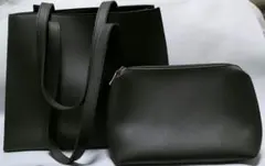 ポーチつき　ビジネスバッグ　肩掛けバッグ　ダークグリーン