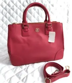 TORY BURCH 3way ストラップ付きレザーバッグ