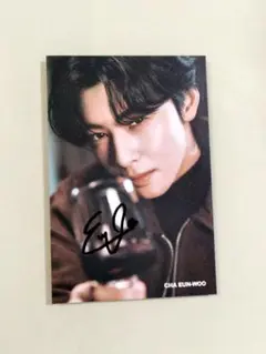 チャ　ウヌ　CHA EUN WOO 直筆サイン Amazon.co.jp: チャウヌ直筆サイン入り2Lサイズ写真…Cha Eun-woo