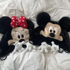 ディズニーミッキー ミニー ファンキャップ　セット　ペア　美品