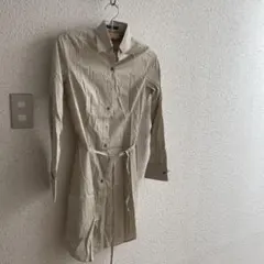 GAP ベージュ シャツワンピース Sサイズ