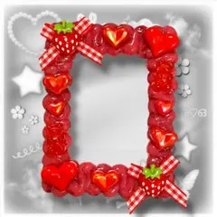 A93 硬質ケース トレカケース ホイップデコ B8 y2k 赤 いちご