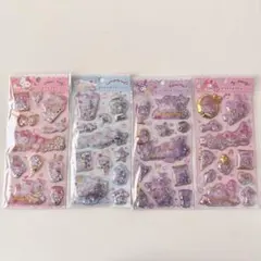 キラキラカプセルシール サンリオ キティ クロミ　シナモロール　マイメン