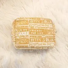 BETTY'S BLUE ポーチ イエロー 美品のサムネイル