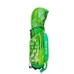 フランク三浦キャディバッグ イエローグリーン (透明緑色) 楽天市場】キャディバッグ ゴルフバッグ 9インチ クリア