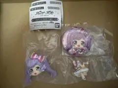 ガチャ アイカツ！× プリパラ あそーと A賞 フィギュア 真中らぁら　缶バッジ