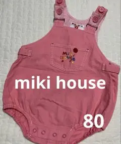 ミキハウス/だるまオール/ベビーロンパース/オーバーオール/70-80