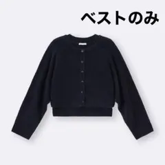 Vネックニットベスト　　パフニット2ピースカーディガン