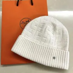 極美品 HERMES エルメス フレカンス ニット帽 キャップ M セリエ