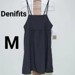 Denifits ナイロン キャミソール チュニック ビスチェ ブラック 黒 Mのサムネイル