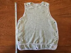 ベビースリーパー 綿100% グレー肌着 スナップボタン付き