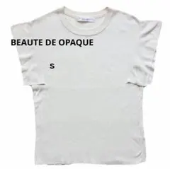 BEAUTE DE OPAQUE コットン サマーニット S 白 フリル袖のサムネイル