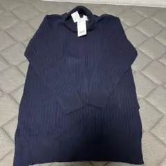 新品未使用　BEAMS BOY ネイビー ニットワンピース　日本製