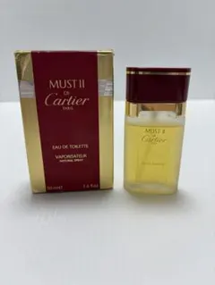 廃盤 マスト ドゥ カルティエ オードトワレ 50ml 香水 箱・革ケース