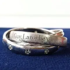 Guy Laroche ギラロッシュ ラ・トリニテ シルバーリング ダイヤ 三連のサムネイル