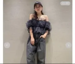 【今週末までの出品】SNIDEL ボリュームギャザーフリルオフショルブラウス