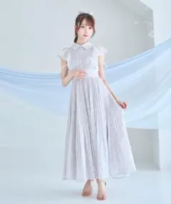 evelyn ラメギャザーロングワンピース - メルカリ