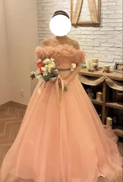 【定価195000円】フリルオフショル　ピンクドレス