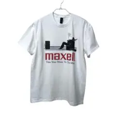 maxell マクセル 『Lサイズ』Tシャツ ホワイト 企業ロゴのサムネイル