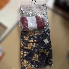 Honey's 浴衣・帯セット セパレートゆかたネイビー 花柄のサムネイル