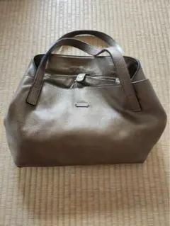 MaxMara ハンドバッグ メタリックブラウン