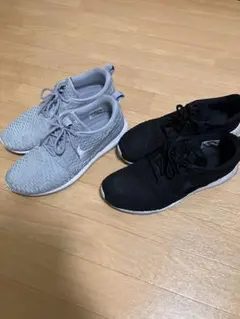 ナイキ ローシラン フライニット 2足セットグレー28cm ブラック27.5cm