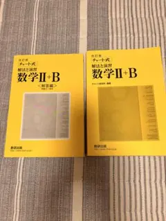 改訂版 チャート式 解法と演習 数学II+B 解答編付