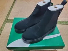 PUMA ブラック サイドゴアブーツ