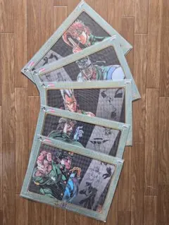 ​ジョジョ一番くじ H賞 ビジュアルマット 【5点】第3部　主要キャラセット