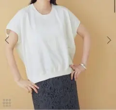 ADAM ET ROPÉ アダムエロペ トップス ホワイト Tシャツ