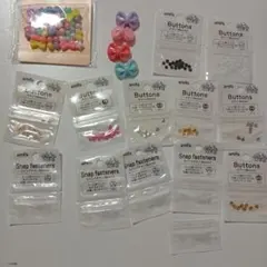 ドール用ボタン、スナップボタン、ビーズ