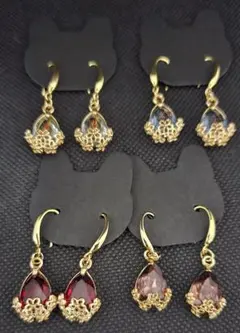 ハンドメイド ドロップピアス まとめ売り