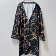 美品★チェーンプリント ロングスリーブシャツ　【フリー】　お出かけ　おしゃれ