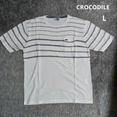CROCODILE クロコダイル 半袖 L トップス Tシャツ マルチボーダーのサムネイル