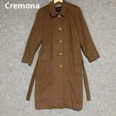 C6024 Cremonaクレモナ*シルク100%*ミンク襟*ロングコート*ステンカラーコート*フェイクファー*ベスト型ライナー付*黒*ブラック*サイズ13A3 Cremona カシミヤ100%ロングコート シルク裏地 MODE VALLIE - メルカリ