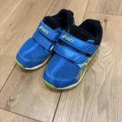 ASICS スニーカー 17.0 青 ネオンイエロー