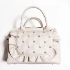 Mellfy pearl ribbon kiss-lock bag - メルカリ