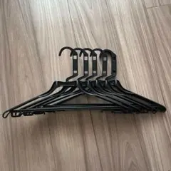 クリーニング店 黒ハンガー 同型7本まとめ売り