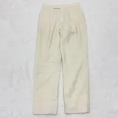 スピックアンドスパン◆PL/WOギャバ テーパードパンツ/センタープレス タック