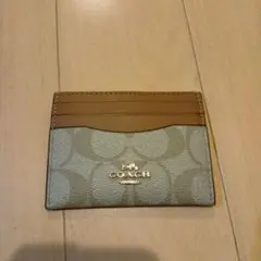 年末まで値引き「新品」COACH 2026福袋カードケース ベージュ キャンバス